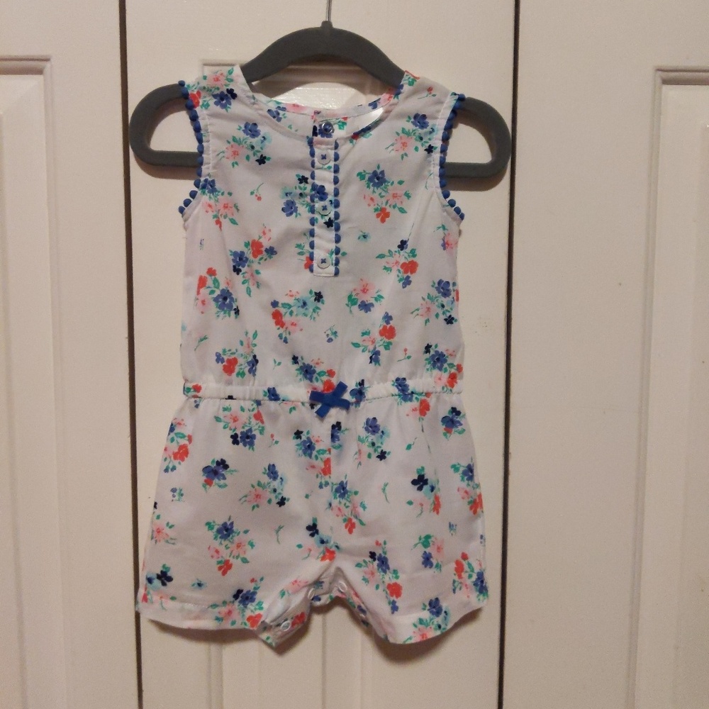 Carter's Floral Romper Size 12 mo